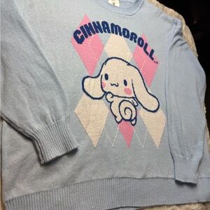 Hybrid Apparel Light Blue Cinnamoroll Sweater